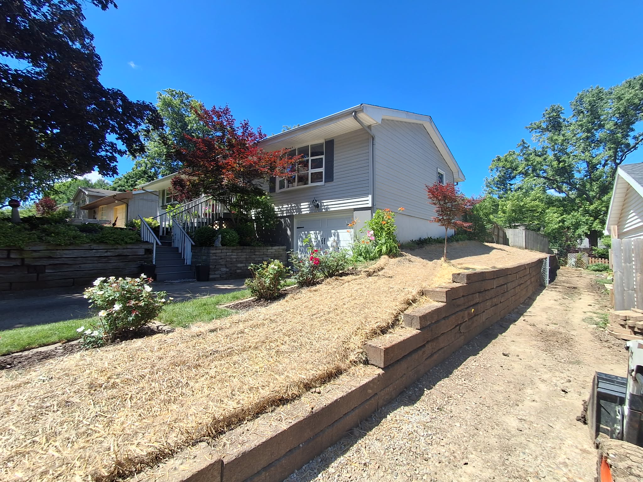 Completed Landscaping Reshape - After